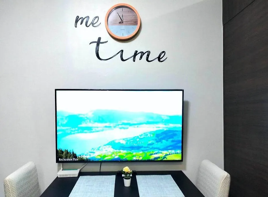 New Makati 1Br Resort View Above Air Mall 50-Inch Smart Tv Manila Lägenhet